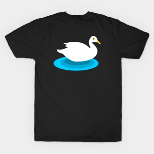 white swimming duck T-Shirt